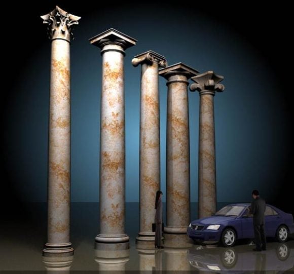 Architectural Column Rome Style