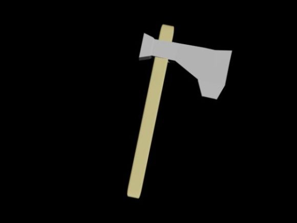 Lowpoly Axe Weapon