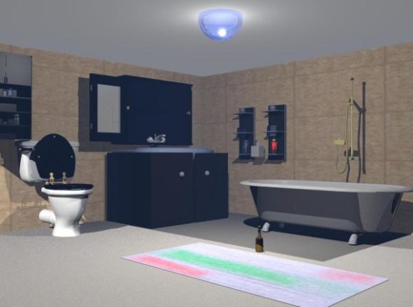 Bathroom With Sanitary Furniture