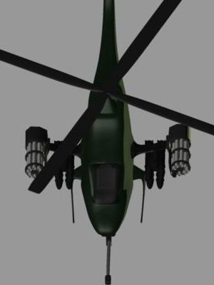 Bomber Military Helicopter