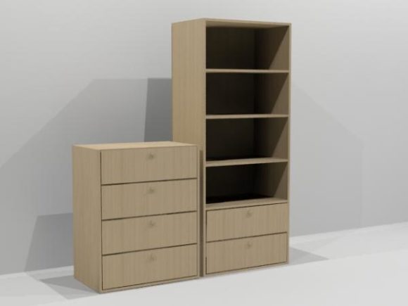 Bookcase Furniture With Drawers