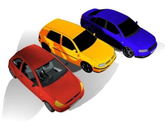 Three Cars Vehicle Toy Set