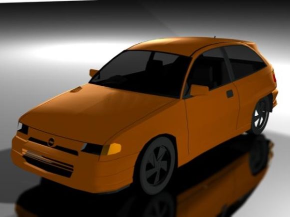 Sedan Car Lowpoly