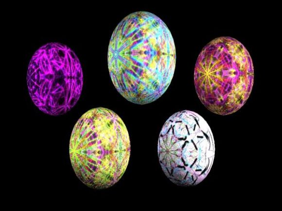 Colorful Xmas Easter Egg