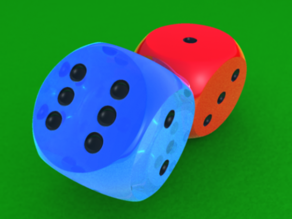 Dice Game Colorful