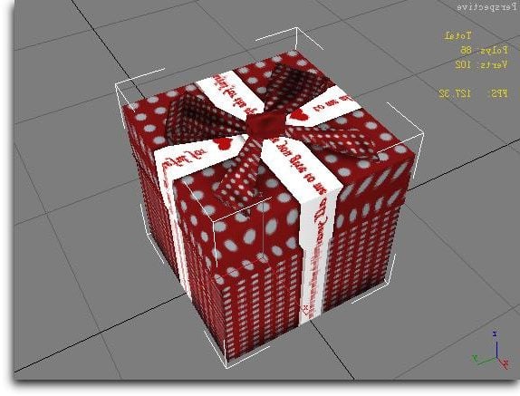 Gift Box With Bow Tie