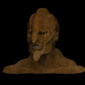 Monster Head Sculpture
