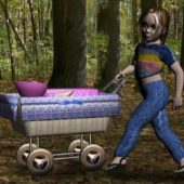 Doll Character And Dollpram