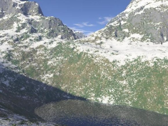 Realistic Snow Mountain