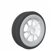 Car Rims With Rubber Tire
