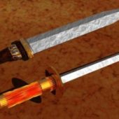 Medieval Dual Swords Weapon