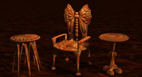 Carved Chair Gaming Style