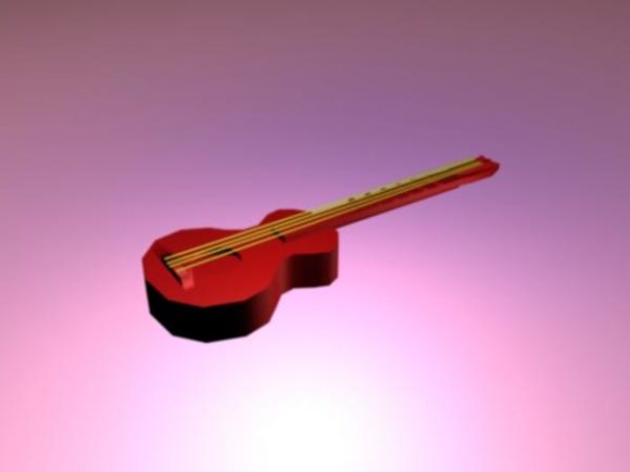 Small Guitar Red Wood