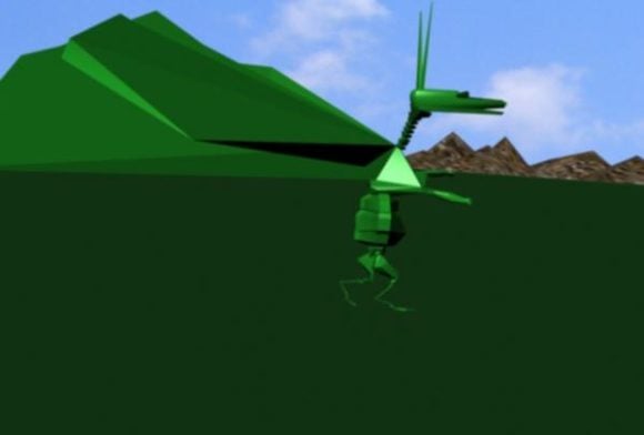 Animation Dragonfly Lowpoly