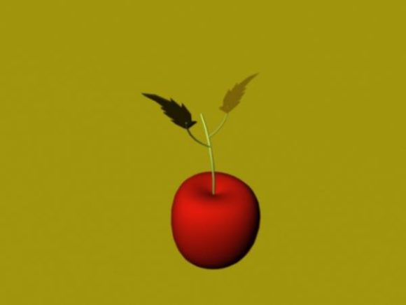 Apple Fruit Lowpoly