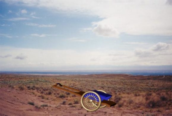 Desert Landscape With Cart