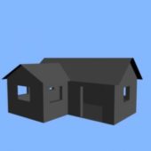 Simple House Building Flat Roof