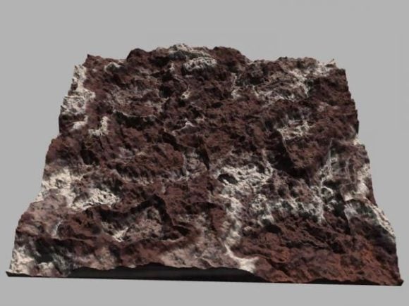 Mountain Terrain Brown Stone