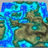 Ocean Island Map Terrain