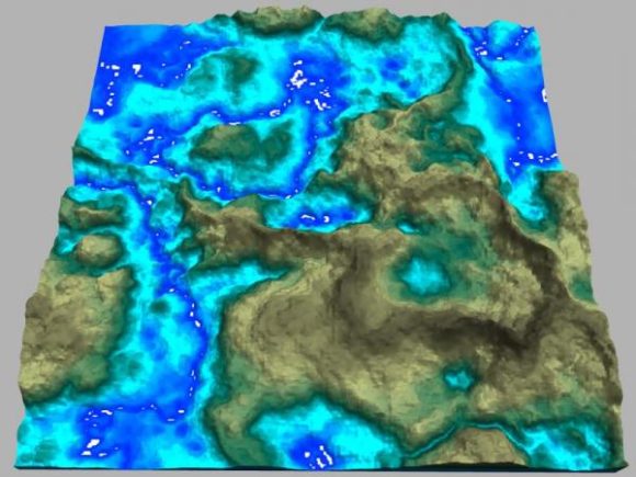 Ocean Island Map Terrain