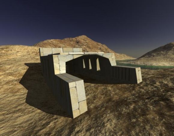 Desert Rock Architecture Building