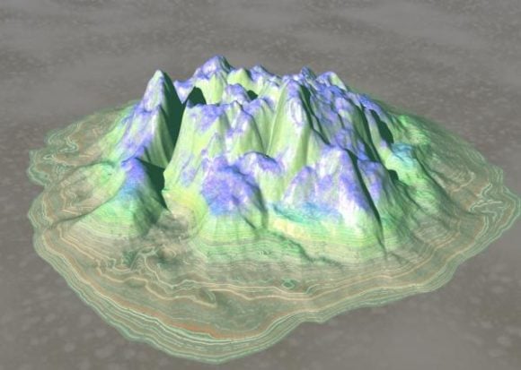 Virtual Simulator Mountain Landscape