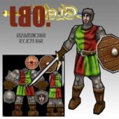 Swordman Mediaeval Game Character