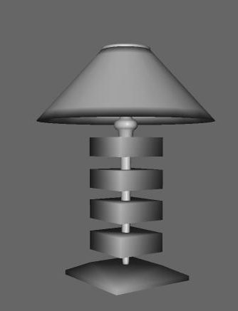 Modern Table Lamp Spiral Stand
