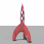 Tintin Rocket Cartoon Weapon