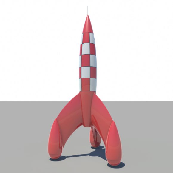 Tintin Rocket Cartoon Weapon