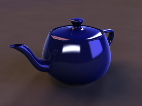 Glossiness Material Teapot