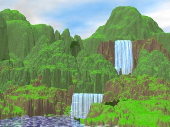 Waterfall Wonderland Gaming Landscape