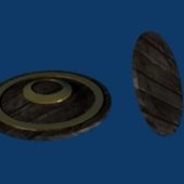 Round Shield Wooden Material