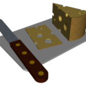 Cheese With Knife