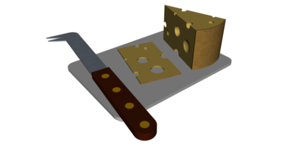 Cheese With Knife