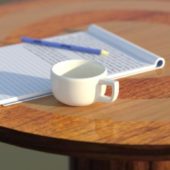 Coffee Mug With Paper