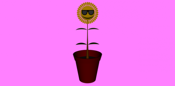 Sunflower Plant Emoticon