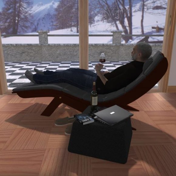 Lounge Chair With A Man