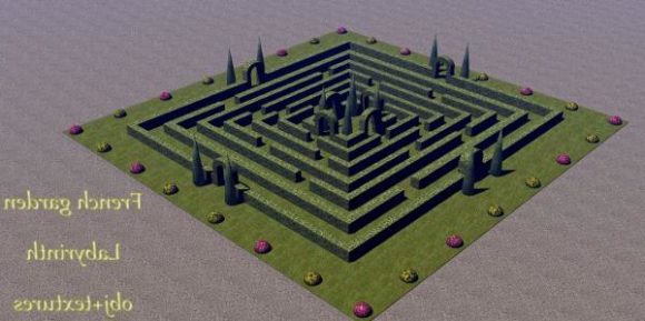 French Garden Maze Decor