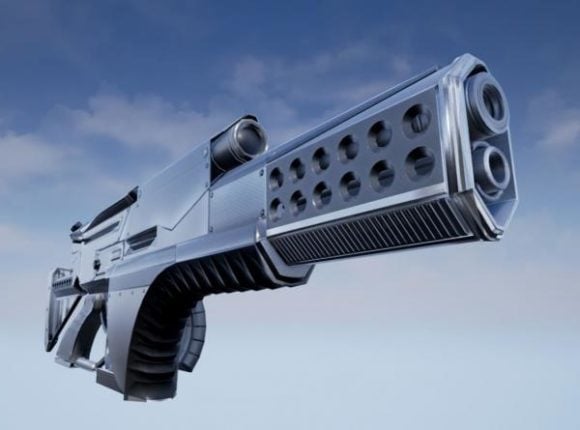 Futuristic Weapon Concept Gun