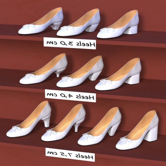 Heels Fashion, Shoes 3D Model - .Obj, .Poser - 123Free3DModels