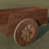 Wooden Cart Mediaeval Style
