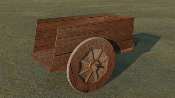 Wooden Cart Mediaeval Style