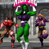 Hulk Comic Character Set